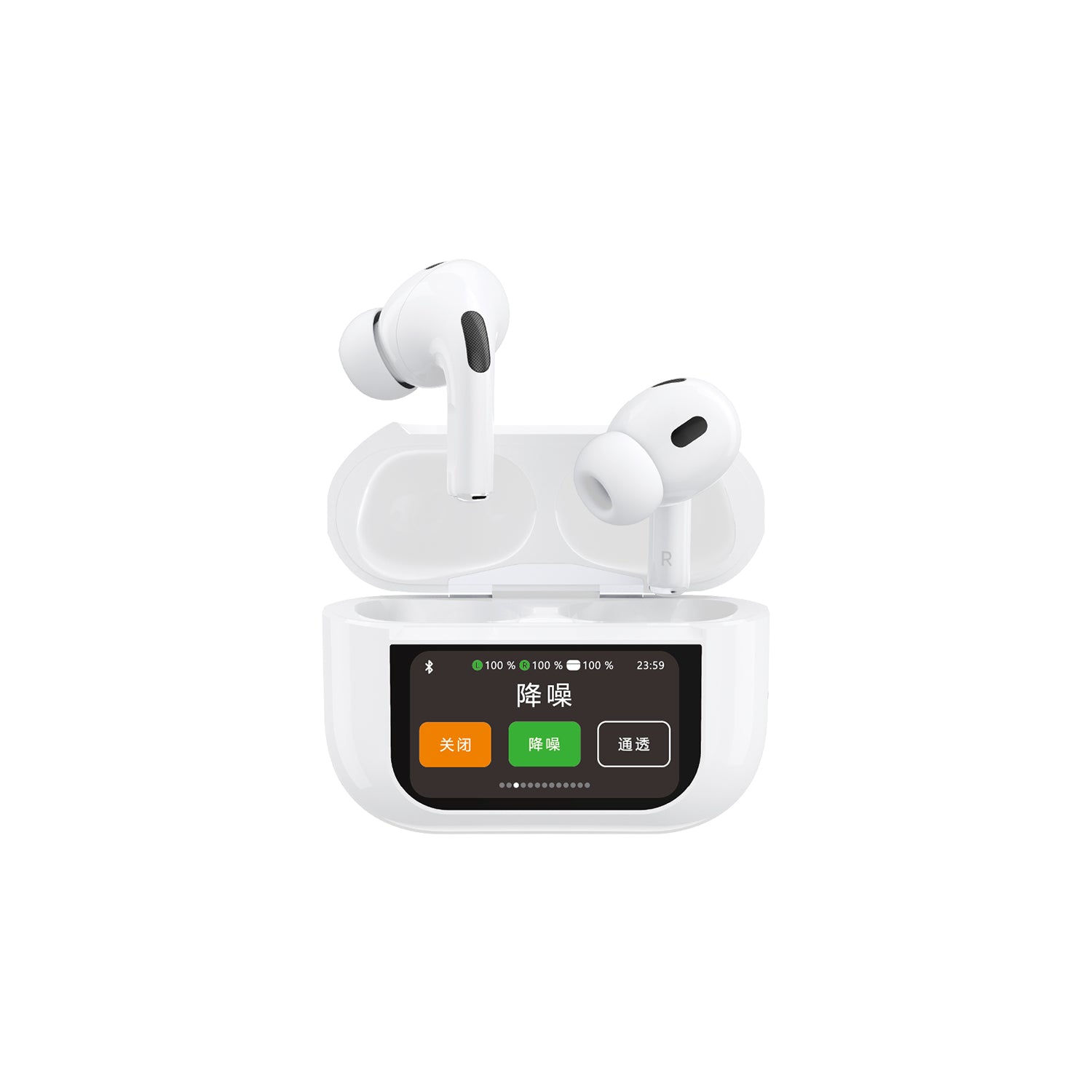 TWS Bluetooth 5.3 Earbuds with LCD Touchscreen ANC – DUDAO