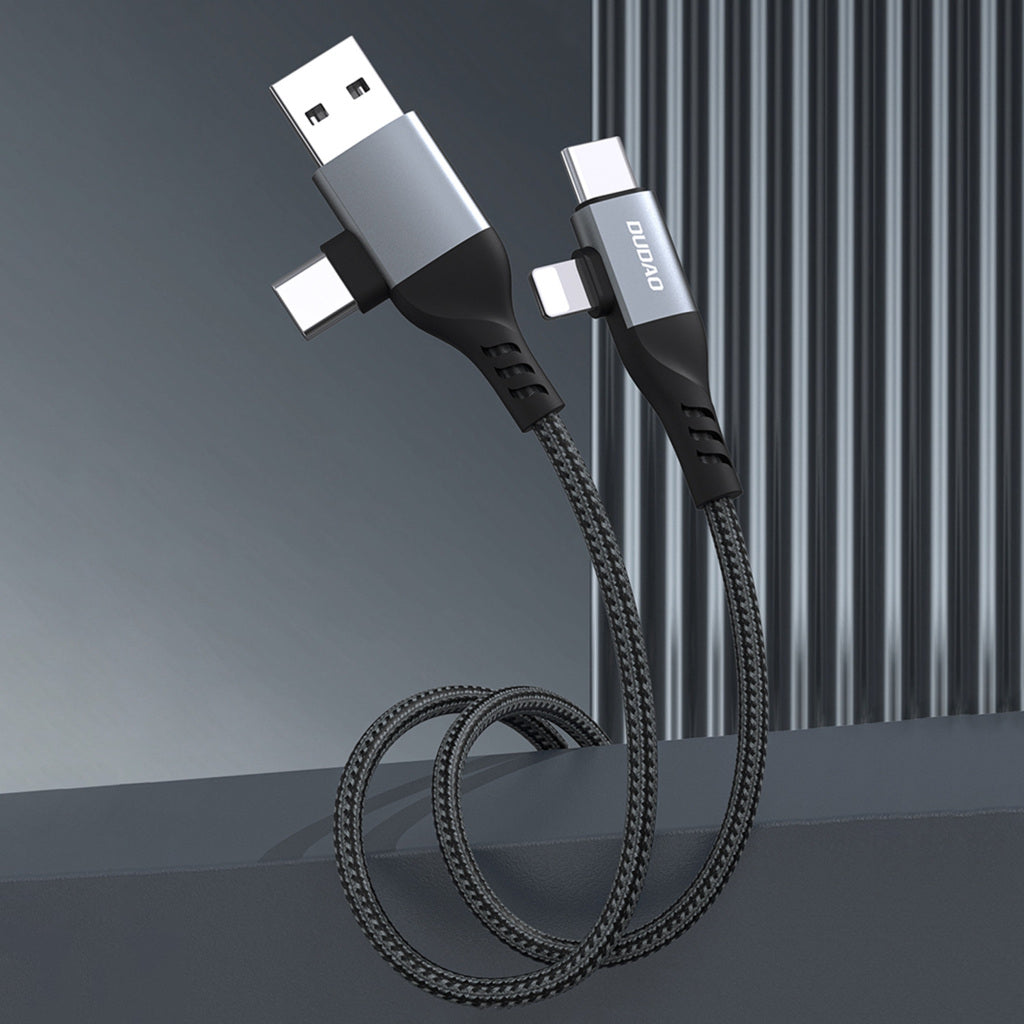 DUDAO L20PRO-B 4 IN 1 SPRINGS CHARGE CABLE 65W -BLK