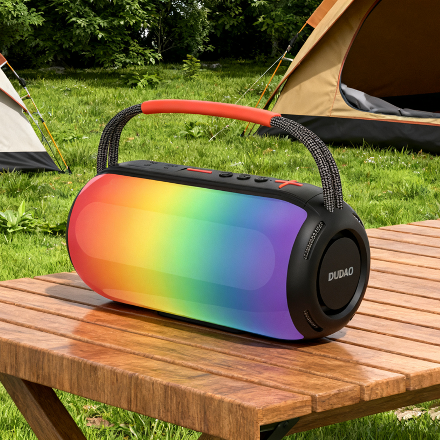 DUDAO Y21-B COLOR LED BLUETOOTH SPEAKER -BLK