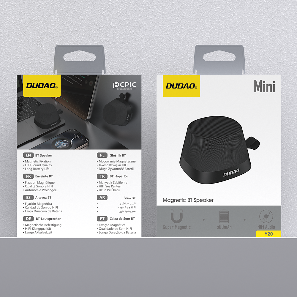 DUDAO Y20-B MINI MAGNETIC PHONE STAND SPEAKER -BLK