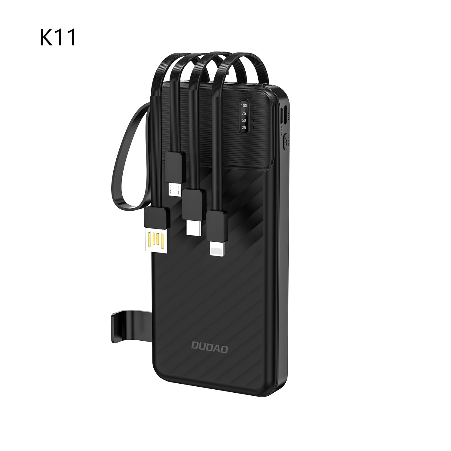DUDAO K11Pro-B1 20000 mah built-in cable with phone holder