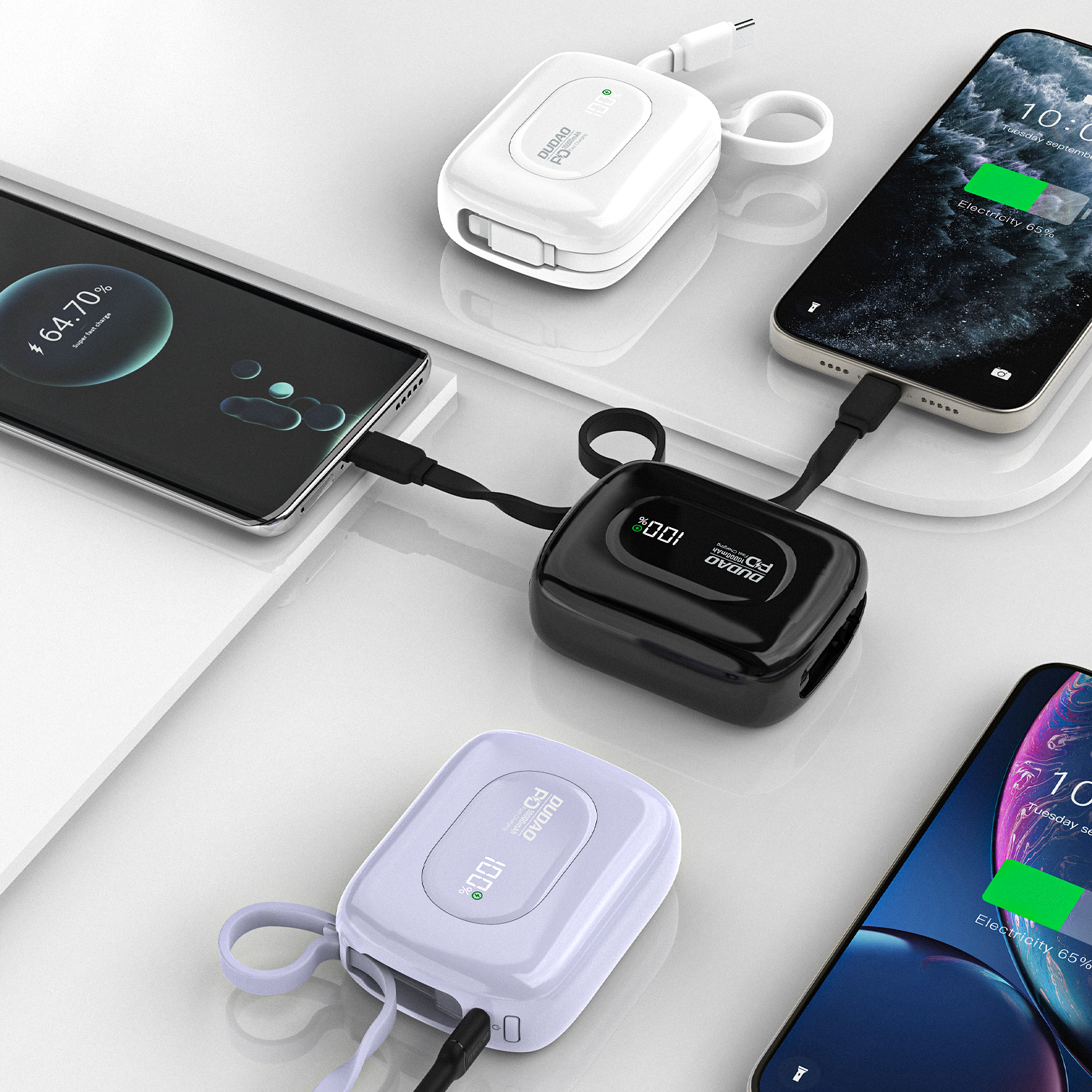 DUDAO K32-W 22.5W MINI FAST POWER BANK 10000MAH -W