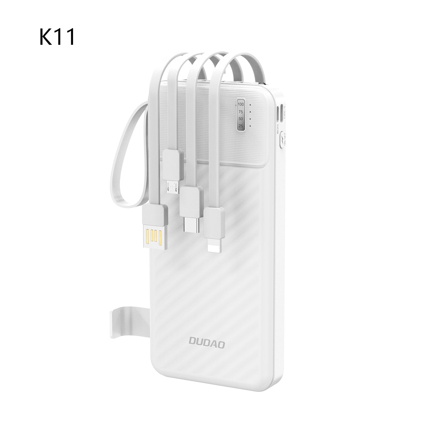 DUDAO K11Pro-W1 20000 mah built-in cable with phone holder