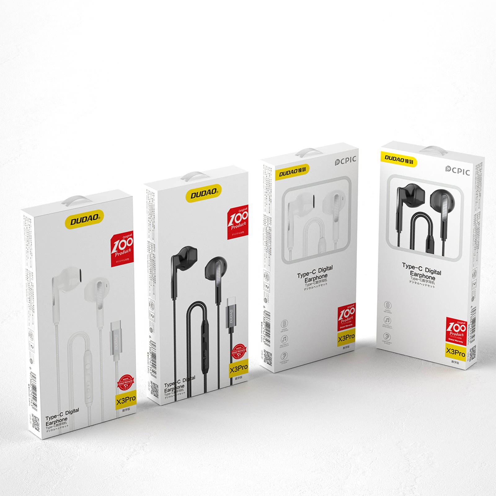 DUDAO X3PRO-W EARPHONE TYPE-C 1-2M