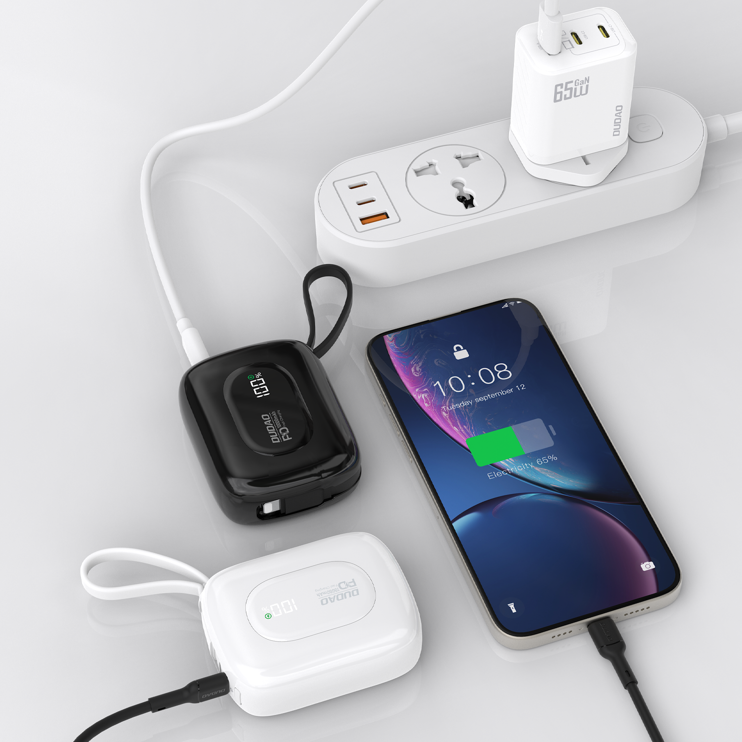 DUDAO K32-W 22.5W MINI FAST POWER BANK 10000MAH -W