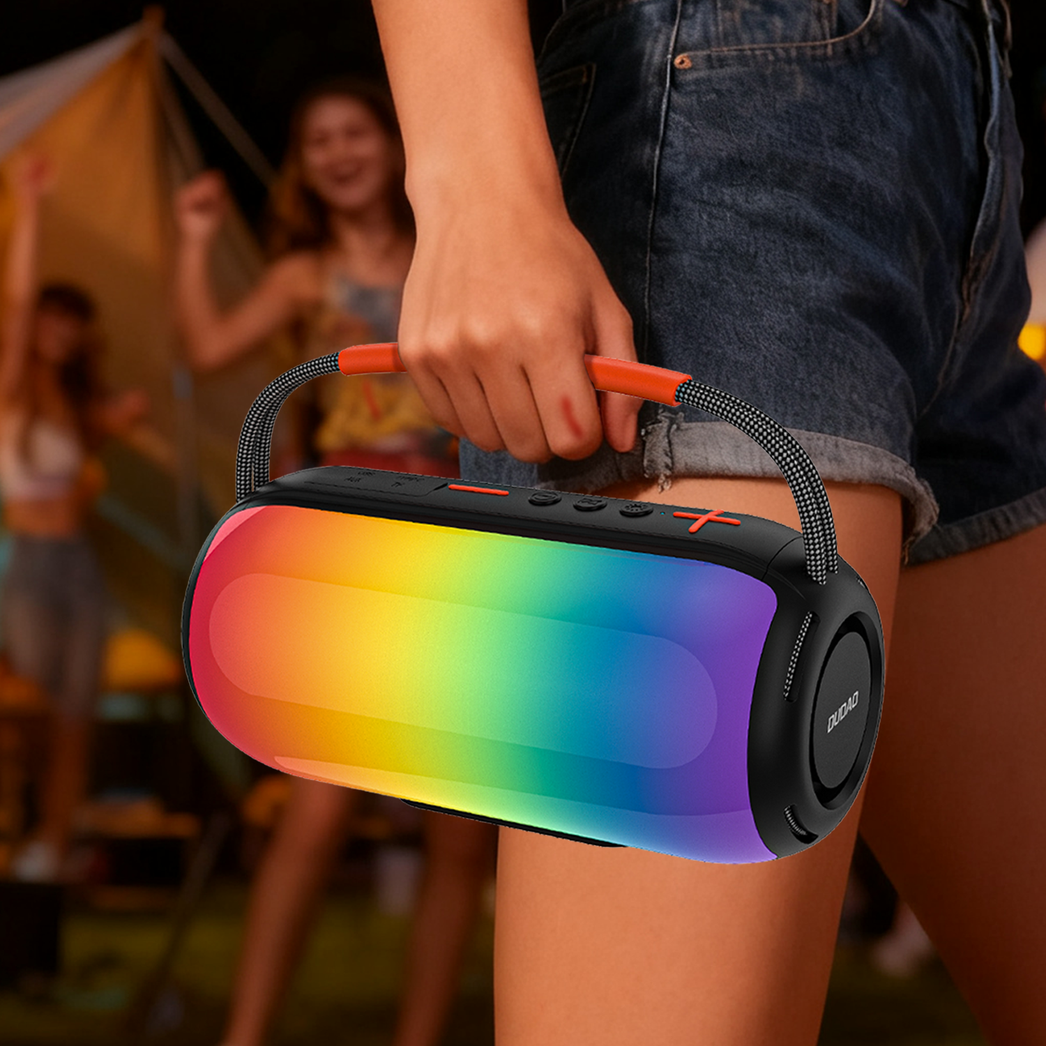 DUDAO Y21-B COLOR LED BLUETOOTH SPEAKER -BLK