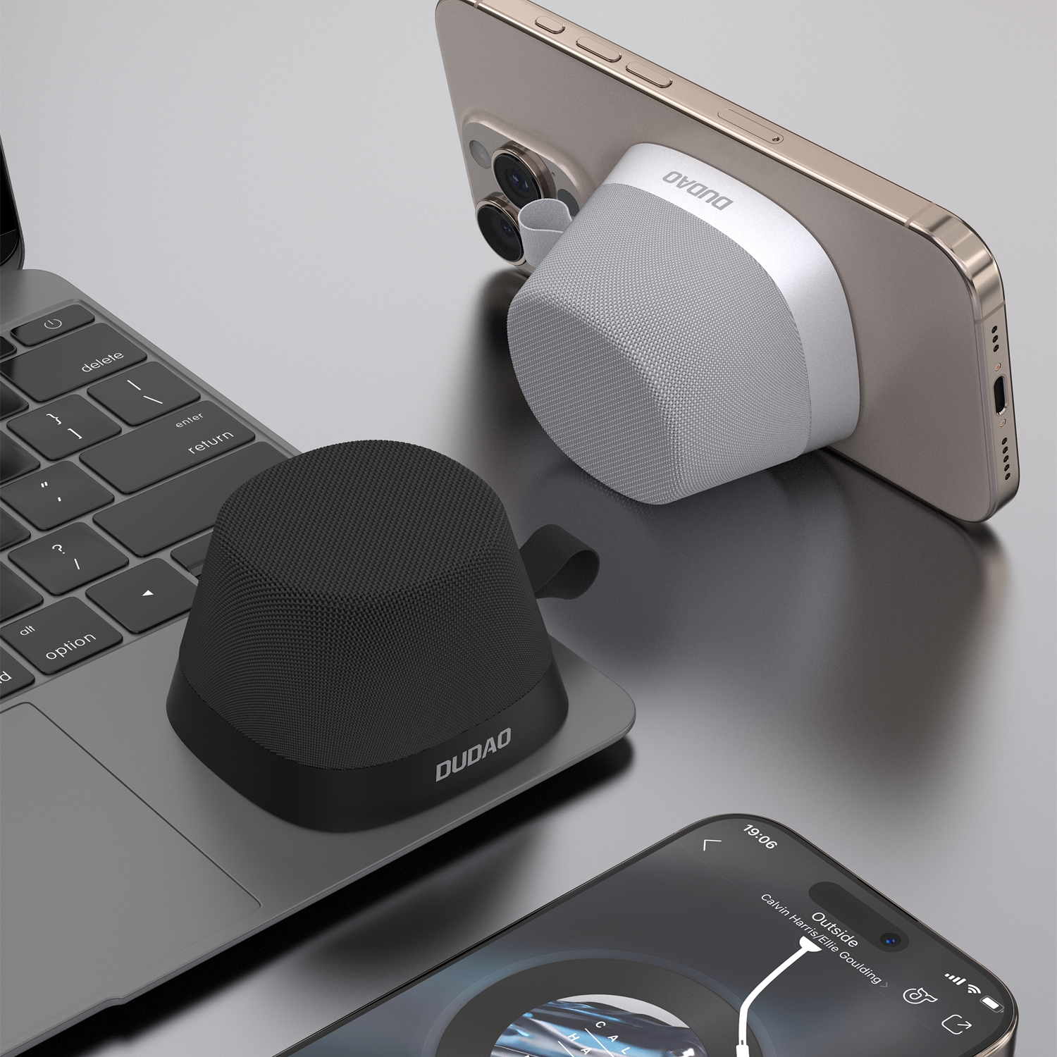 DUDAO Y20-B MINI MAGNETIC PHONE STAND SPEAKER -BLK