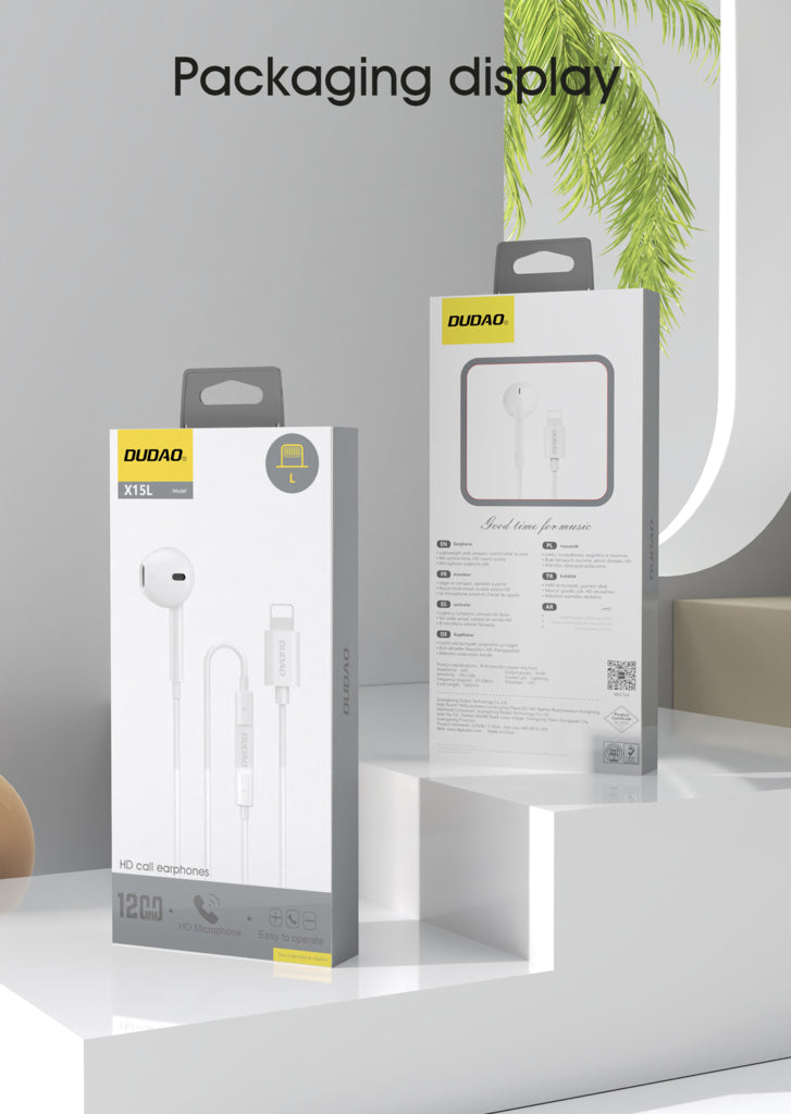 DUDAO X15C-W EARPHONE TYPE-C 1-2M