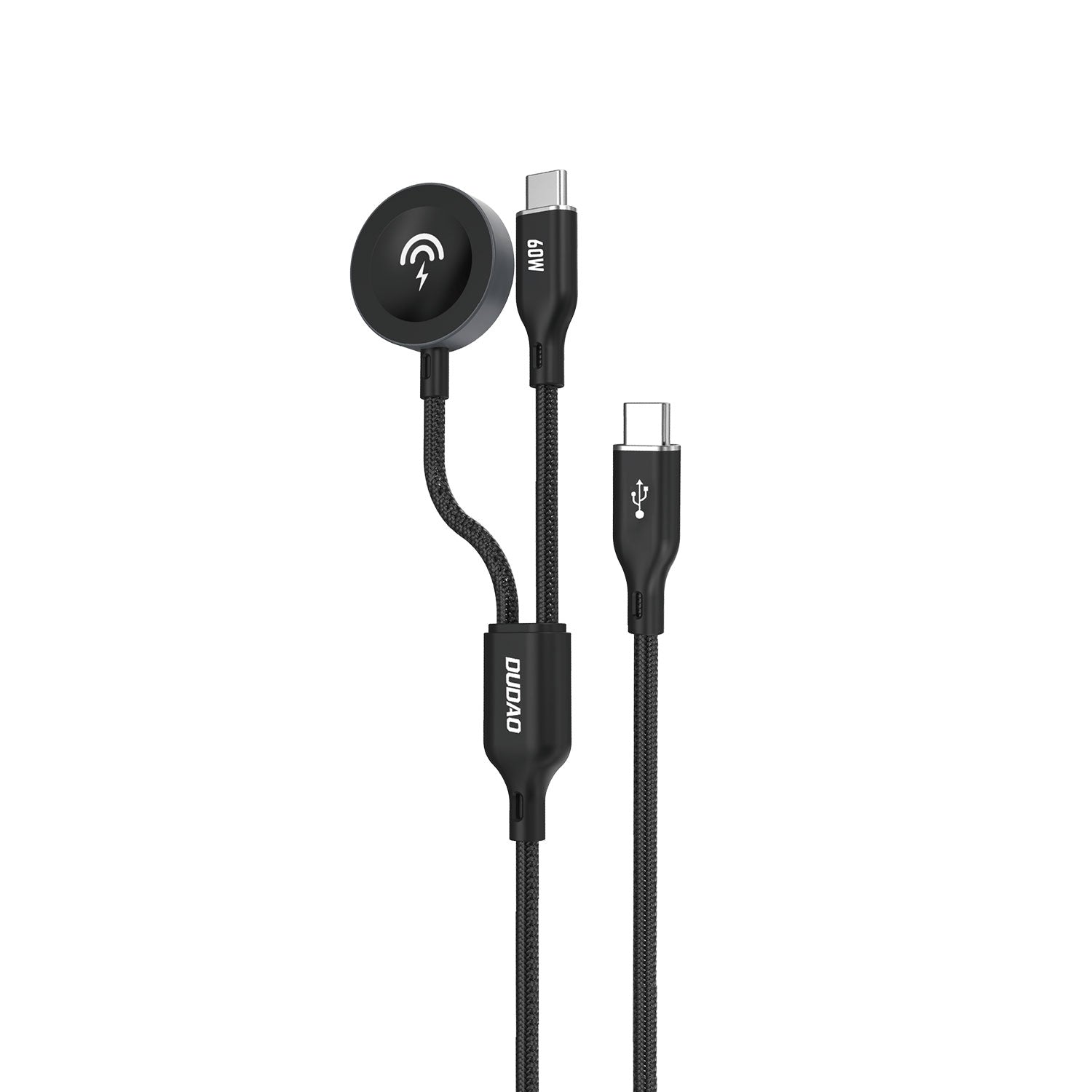 DUDAO A12MaxC PD60W  2 IN 1 iphone/ iwatch charge cable