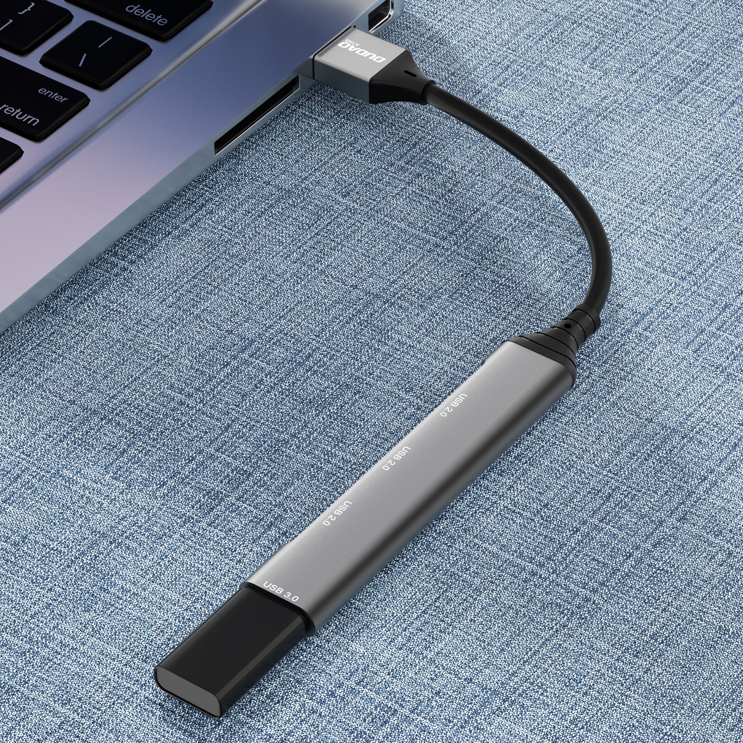 DUDAO A16B 4IN1   USB 3.00 HUB gray