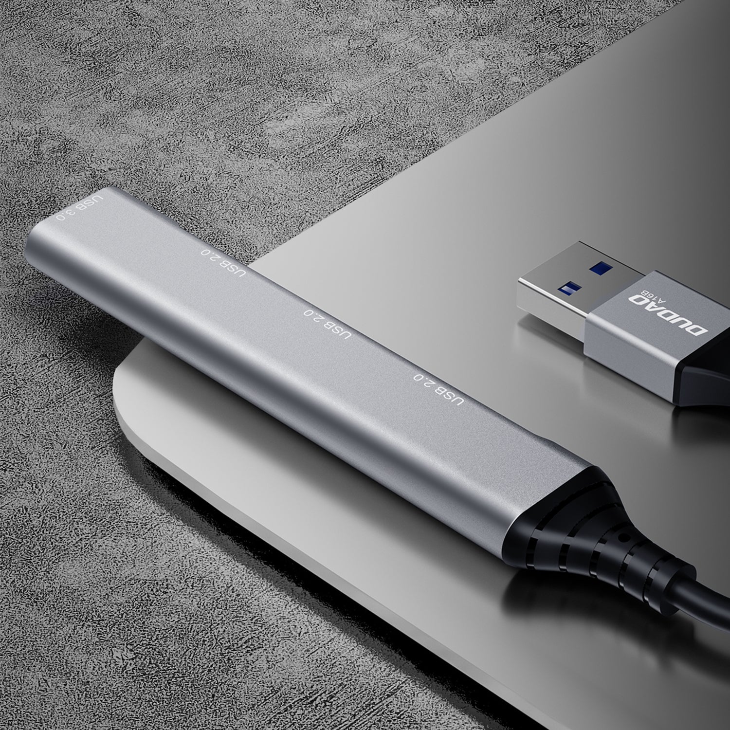DUDAO A16B 4IN1   USB 3.00 HUB gray