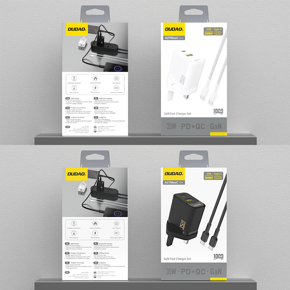 DUDAO A27MaxUK-W PD+QC 35W  UK PLUG