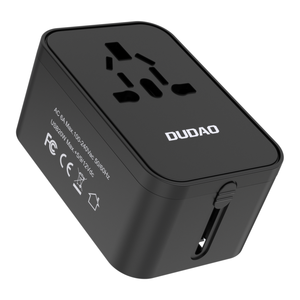 DUDAO A71 1440W ALL IN ONE ADAPTER PD+QC USB*2 /Type-C*1