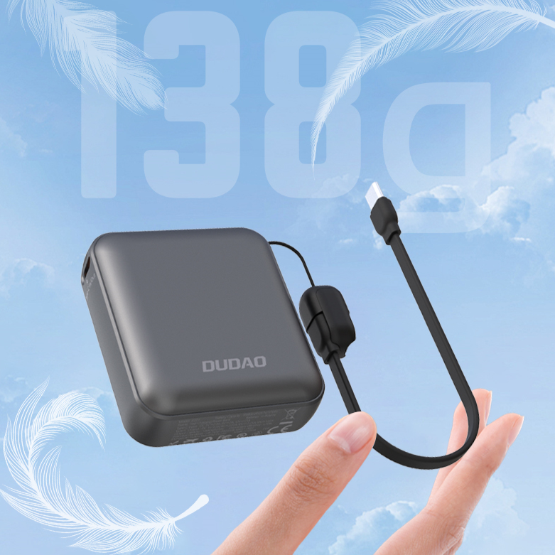 DUDAO K22+-S SUPER MINI FAST CHARGE POWER BANK 10000MAH PD22.5W -SLIVER