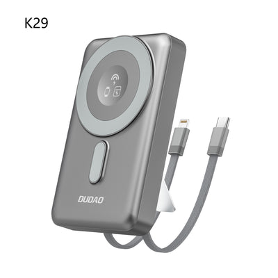 DUDAO K29-S WIRELESS POWER BANK WITH BUILD IN CABLE PD20W 10000MAH -B