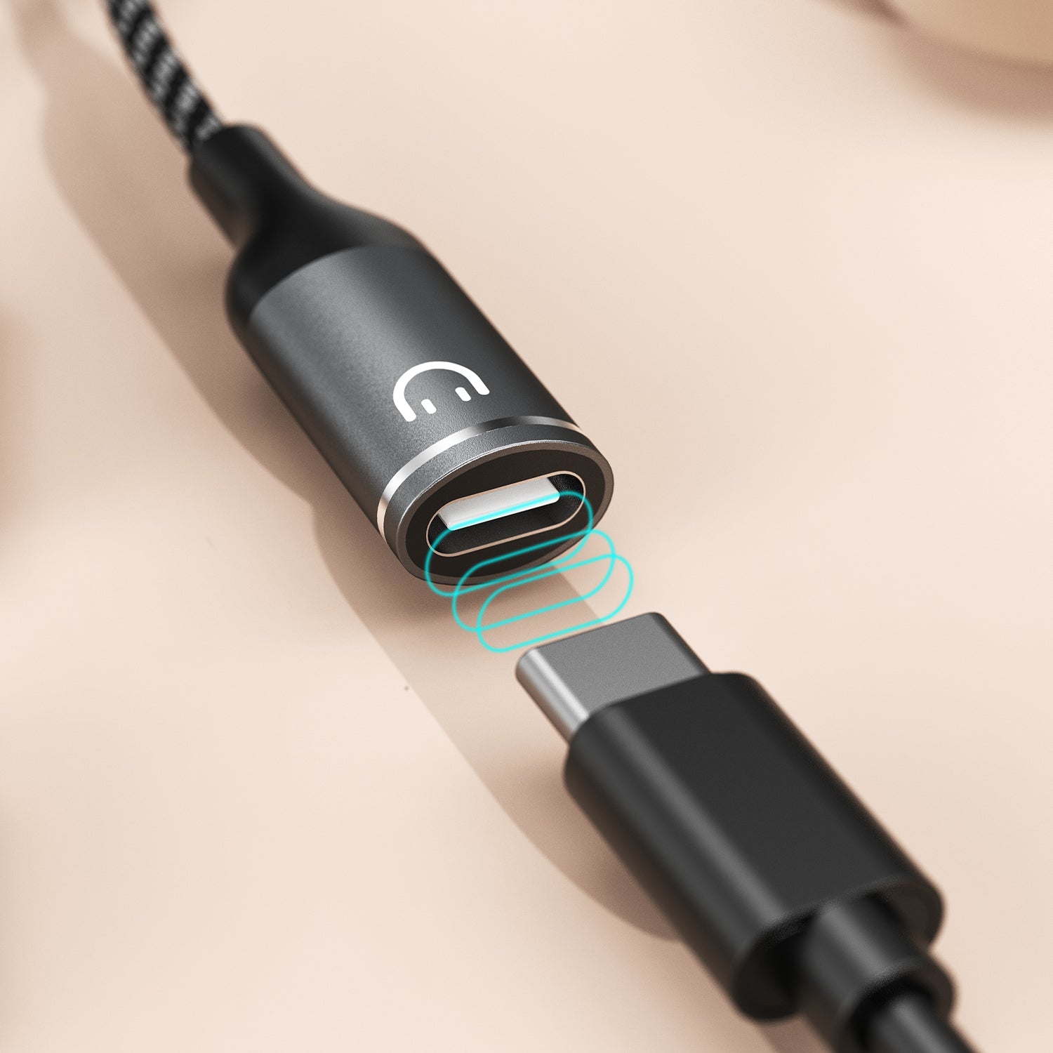 DUDAO L13C+ aluminium alloy + braided cable 2 IN 1 cable Type-C*2