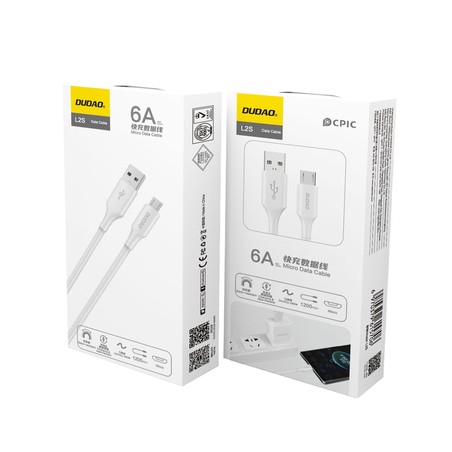 DUDAO L2SM-W 6A CABLE MICRO 1.2M