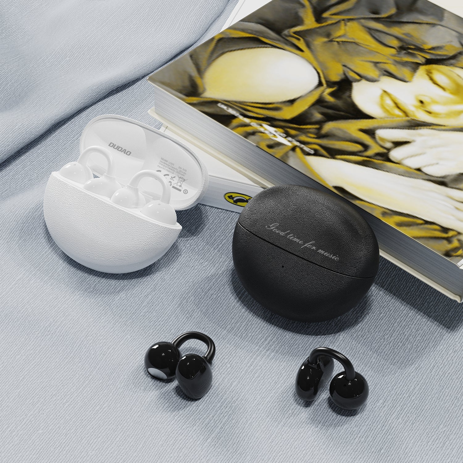 DUDAO U20S-W clip-on bluetooth earphone