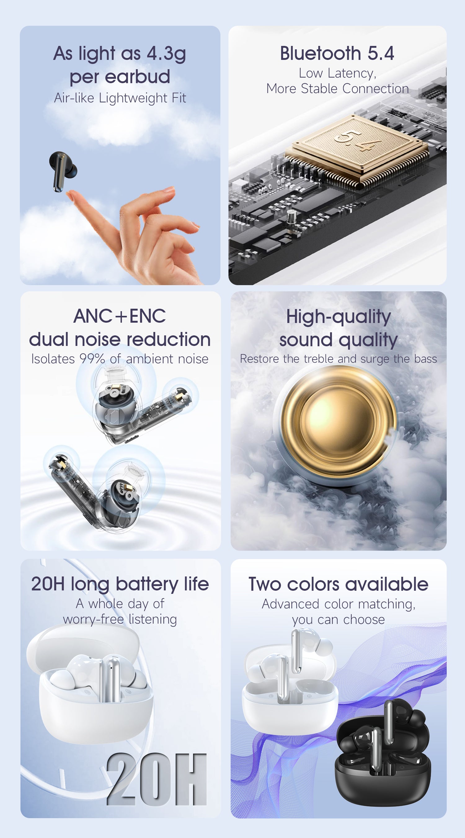 DUDAO U21-B In-earbuds TWS