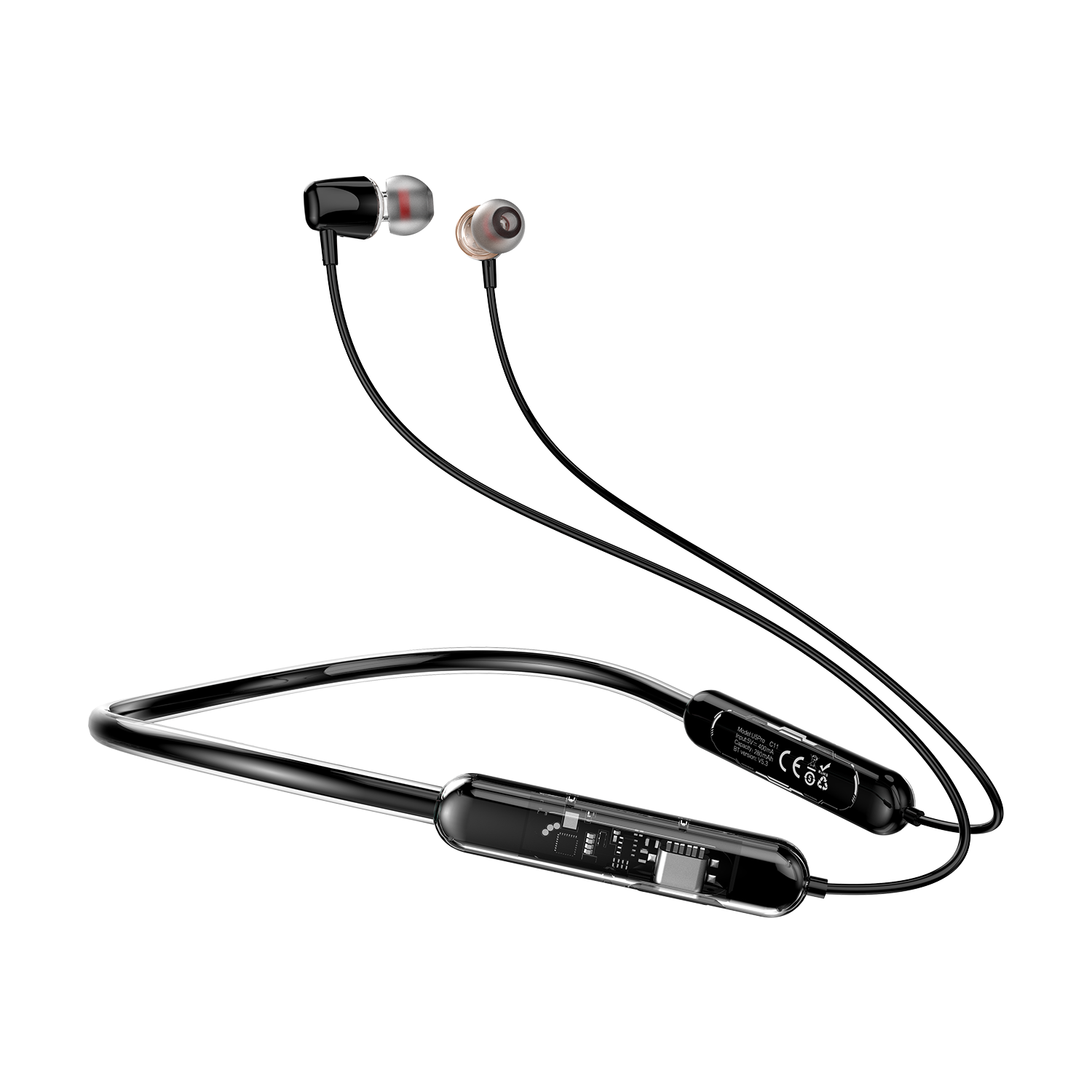 DUDAO U5Pro In-earbuds black white orange