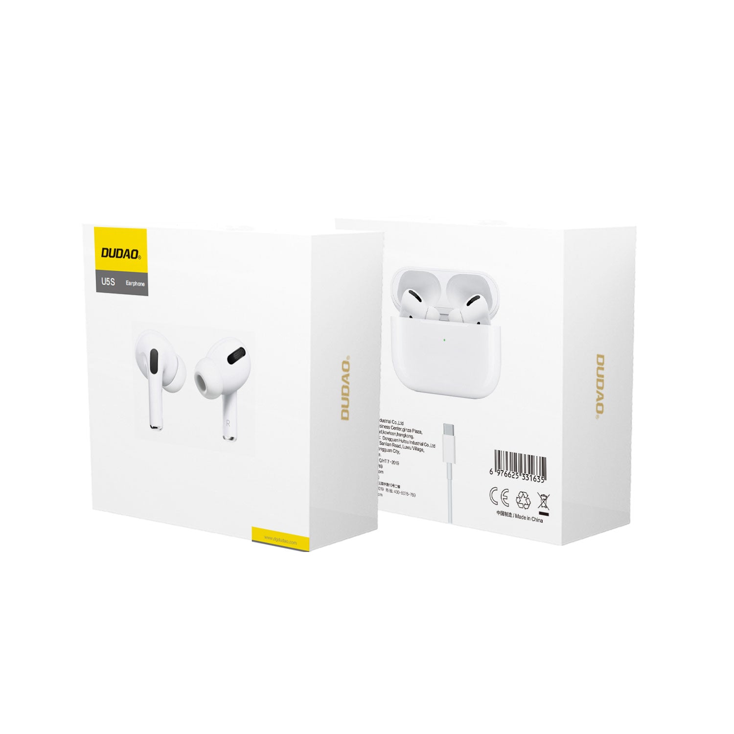 DUDAO U5S TWS bluetooth earphone Type C input
