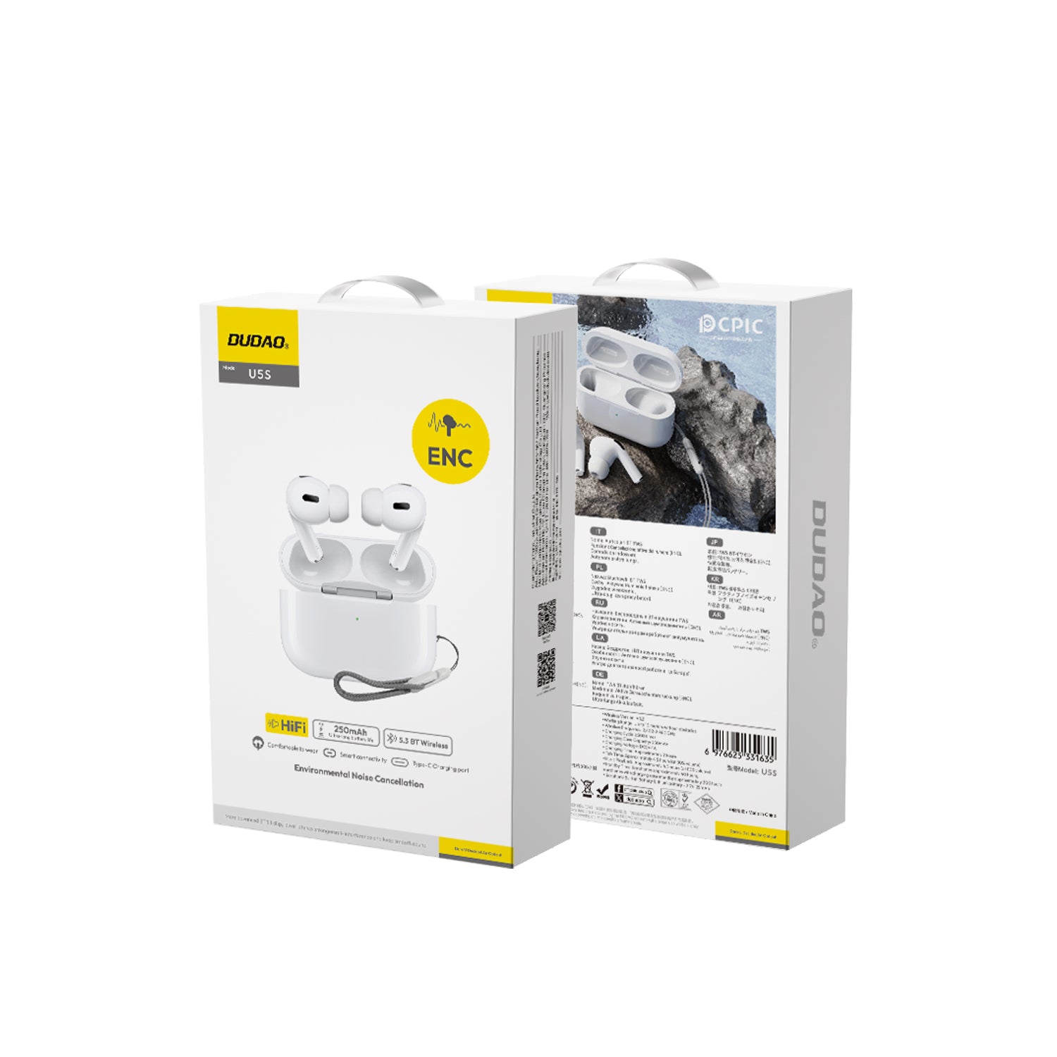 DUDAO U5S TWS bluetooth earphone Type C input