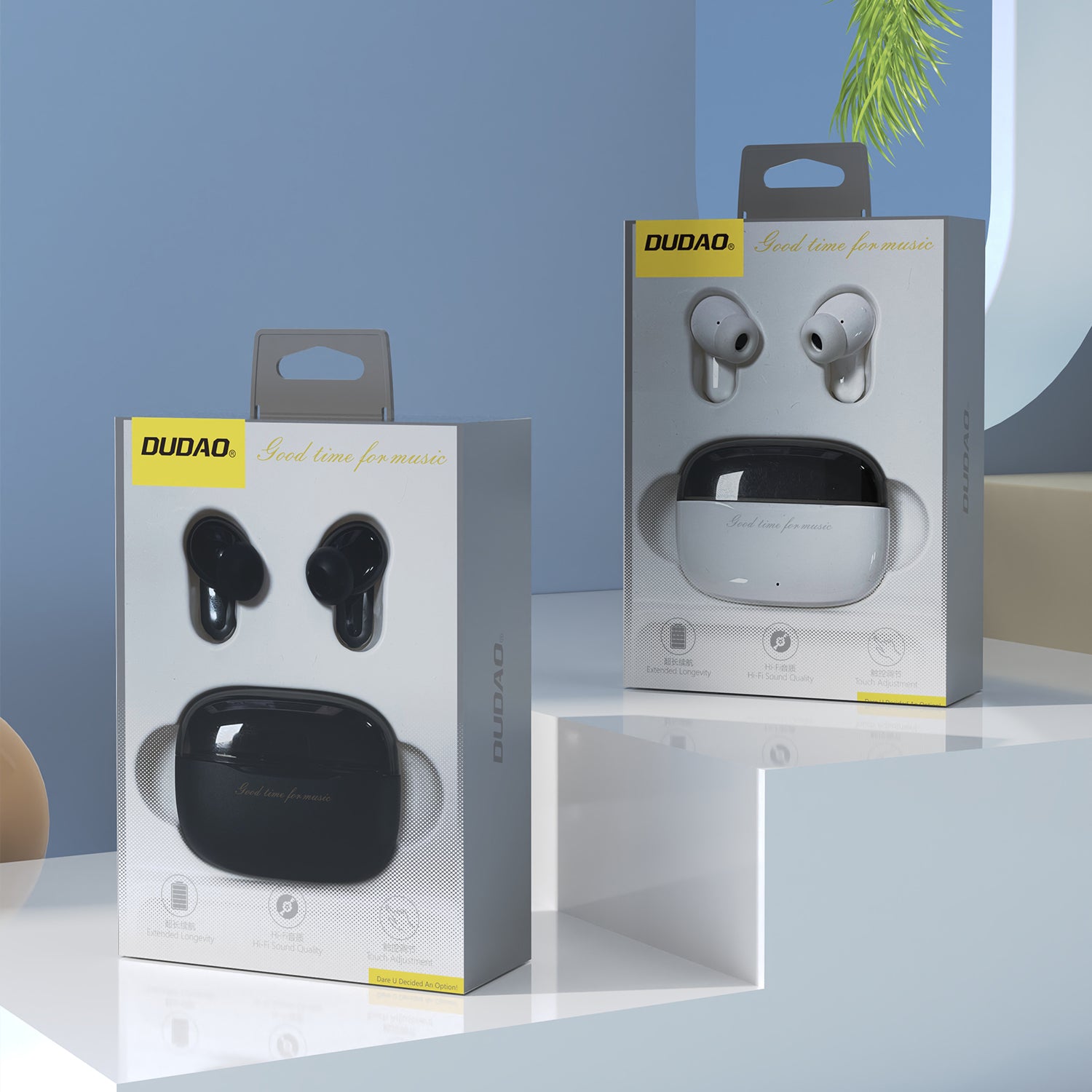 DUDAO U8PRO-W1 In-earbuds black  white