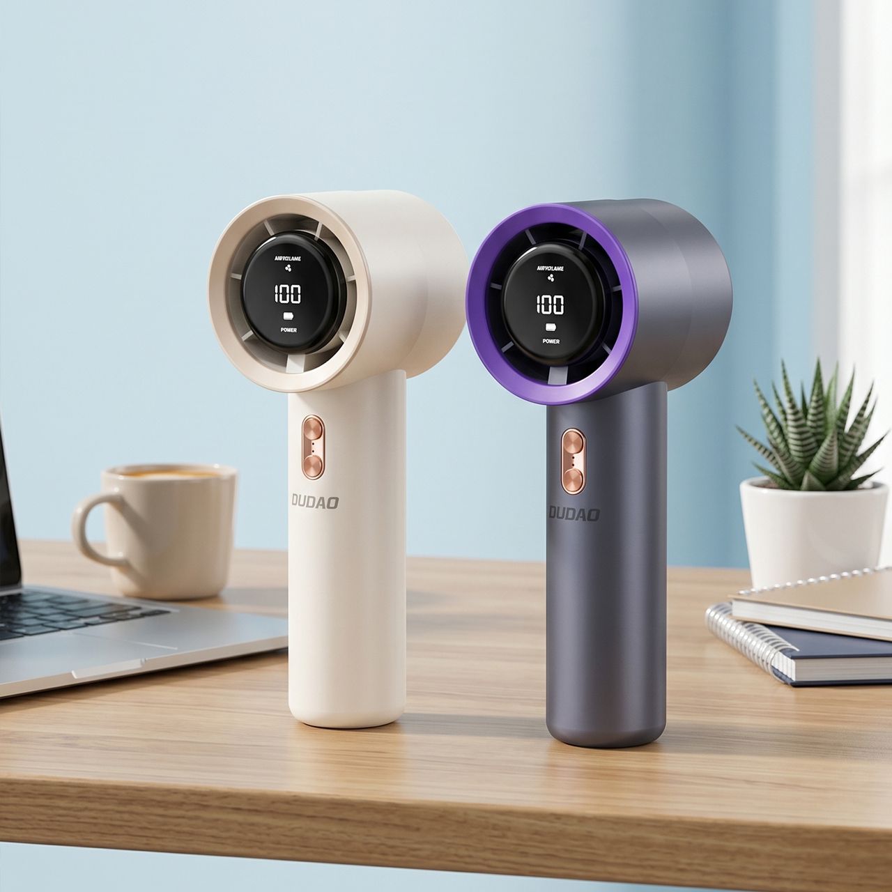 DUDAO N01 Portable Mini Handheld Fan 4000mAh Rechargeable Cooling Fan