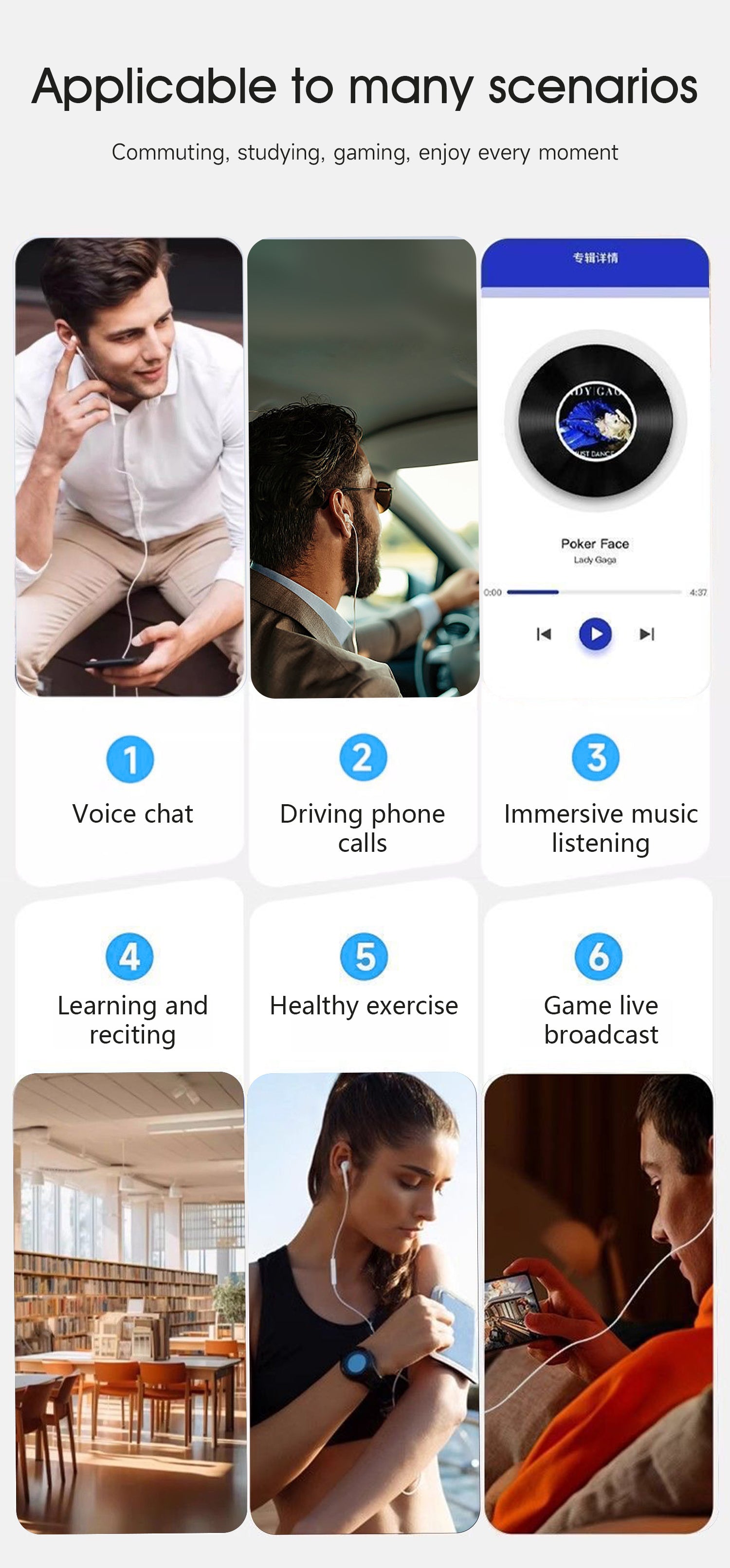 DUDAO X15L lightning Single-side wired earphone