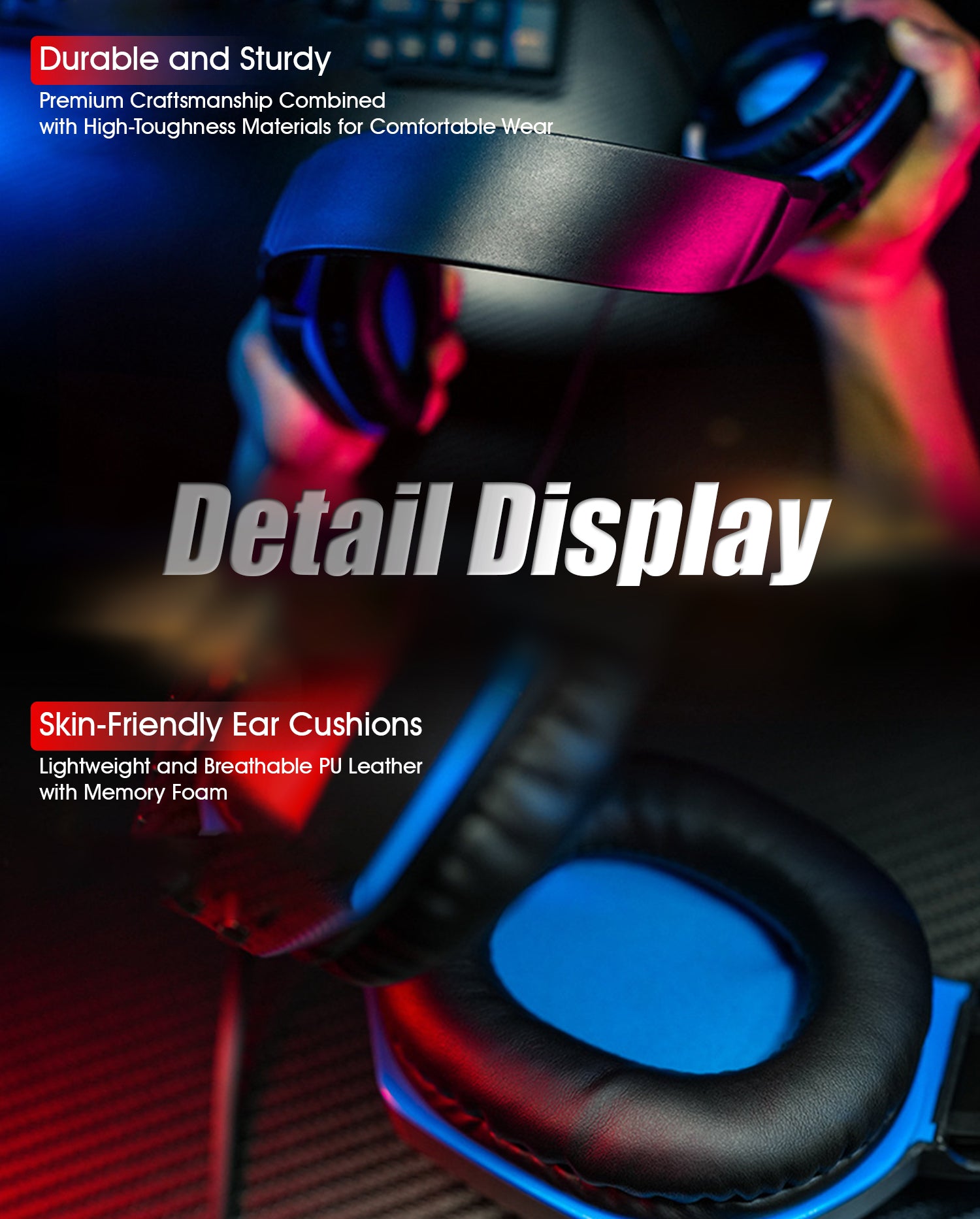 DUDAO X30-R 3.5mm game headphone red