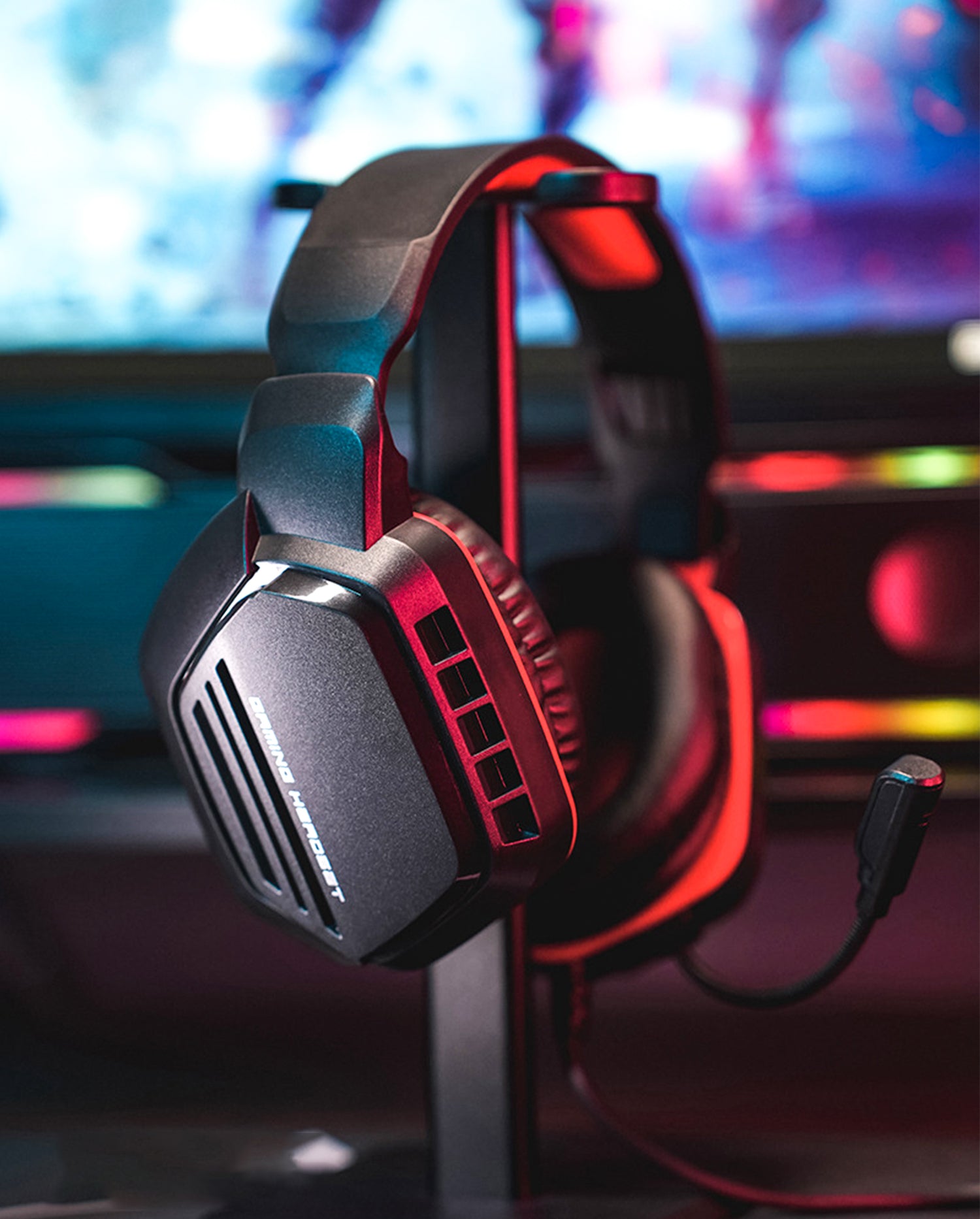 DUDAO X30-R 3.5mm game headphone red